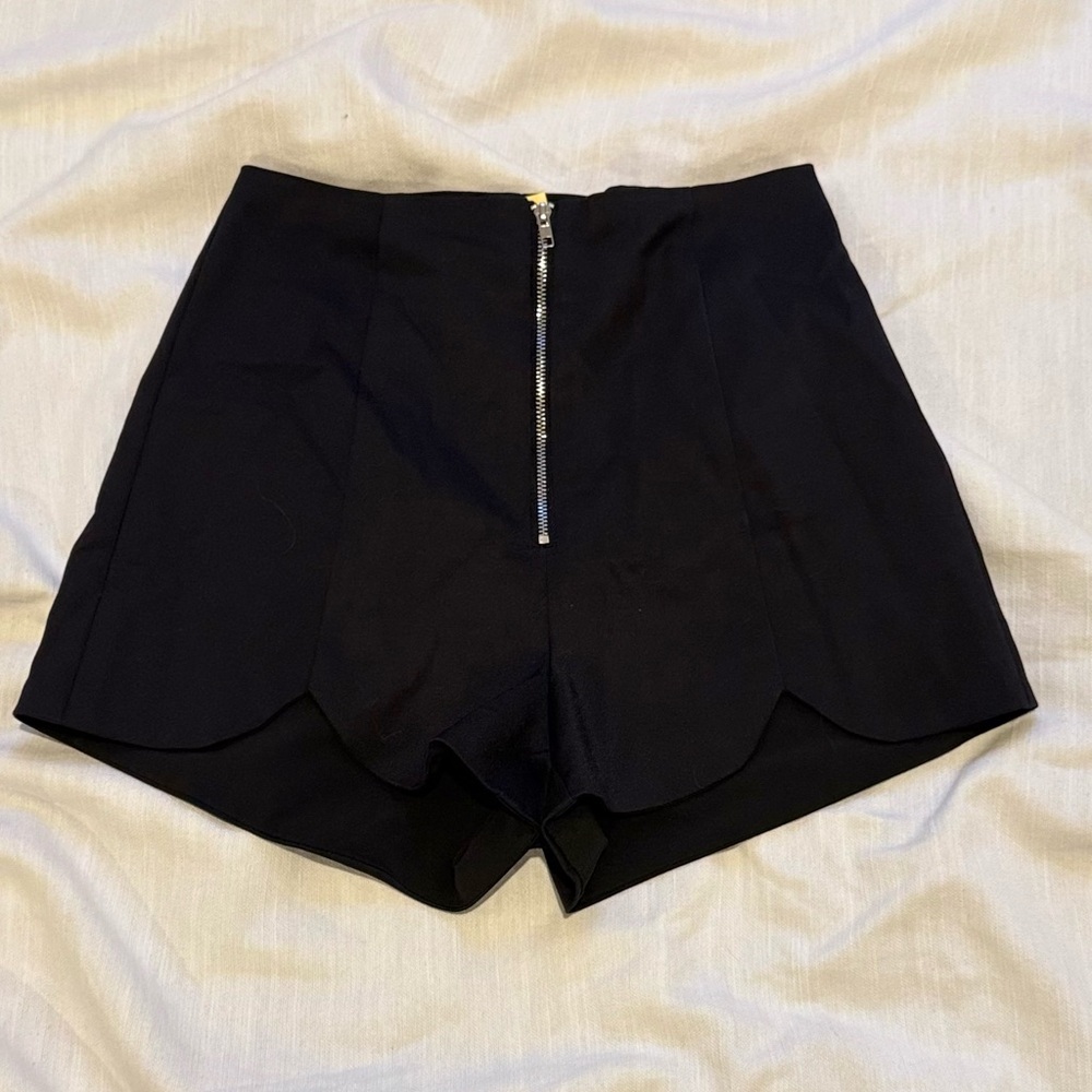 Chic High Waist Black Women's Shorts
